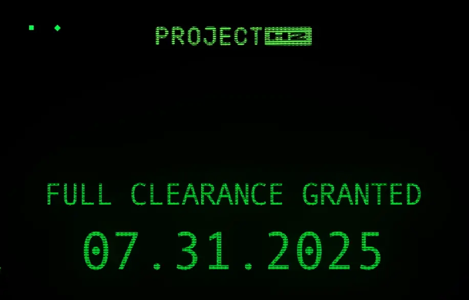 Project H2 – Full Clearance Granted 07.31.2025