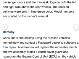 TERYX H2 RECALL OFFICIAL